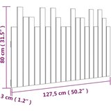  Uzglavlje za krevet boja meda 127,5x3x80 cm masivna borovina | shoptok.hr