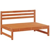  2 Komad Sekcionalna sofa Čvrsto borovo drvo Vosak Smeđa - Vosak smeđa bor Srednja sofa (2 kom) | shoptok.hr
