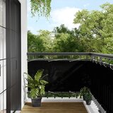 vidaXL Balkonsko platno črno 75x800 cm 100 % poliestrski oxford Cene