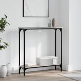  Konzolni stol siva boja hrasta 75x22,5x75 cm konstruirano drvo | shoptok.hr