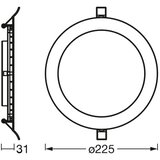 Osram led ugradna svetiljka slim LED/22W/230V 6500K | Eponuda.com