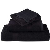 vidaXL Premium brisače 2 kos črna 100x200 cm 600 gsm 100 % bombaž | Shoptok.si