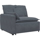  Modularni kauč s naslonom za ruke i jastucima tamno sivi 100 cm | shoptok.hr