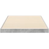  Krevet s daskama Betonski sivi 90 x 190 cm Konstruirano drvo | shoptok.hr
