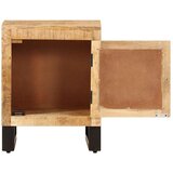  Noćni ormarić 40 x 30 x 50 cm od masivnog drva manga Smeđa | shoptok.hr