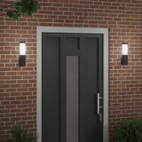  Vanjska zidna lampa 2 pcs Crna 10.5 x 6 x 33 cm | shoptok.hr