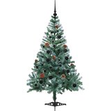 vidaXL Umestno božično drevo med 150 LED Zelena 150 cm PVC in Jeklo | Shoptok.si