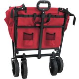  Zložljiv ročni voziček Rdeča 105 x 56,5 x 116 cm Oxford tkanina, (5000285917) | Shoptok.si