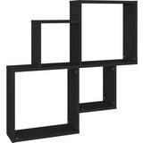 Maison Chic Stenska polica - Viseča Polica kockasta bela 80x15x78,5 cm inženirski les, (21794125) | Shoptok.si