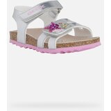 Geox Silver Girls Sandals Chalki - Girls | Shoptok.si