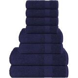 vidaXL 8-dijelni set ručnika modri 360 gsm 100 % pamuk | shoptok.hr