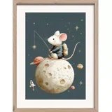 Otroška slika 30x40 cm Astro Mouse –