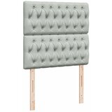  Box spring krevet s madracem svjetlosivi 100x200 cm baršunasti | shoptok.hr