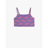 Koton Butterfly Print Crop Top with Straps Tight fit | Shoptok.si