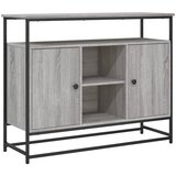  The Living Store Komoda siva sonoma 100x35x80 cm inženirski les - Komoda, (21444209) | Shoptok.si