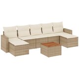  8-dijelni set vrtnih sofa od poliratana s jastucima bež | shoptok.hr