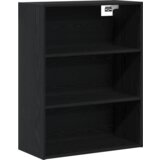 vidaXL Visoki ormar Crni hrast 69.5x34x180 cm Nuralni materijal | shoptok.hr