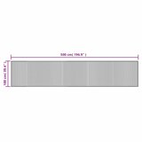  Tepih pravokutni crni 100 x 500 cm od bambusa | shoptok.hr