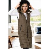 Dewberry Z6752 WOMEN'S VEST-KHAKI-1 | Shoptok.si