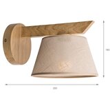  Brilagi - LED zidna svetiljka ANTHONY 1xE14/40W/230V hrast/bež | Eponuda.com