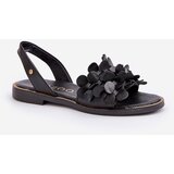 Zazoo Leather Sandals On Flat Heel | Shoptok.si