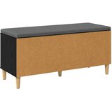 Klupa za hodnik s jastukom Crni Hrast 100 x 38 x 46 cm | shoptok.hr
