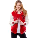 Glano Women's Baseball Jacket - Red Cijene