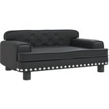 The Living Store Otroški kavč črn 70x45x30 cm umetno usnje - Otroški Kavč, (21419659) | Shoptok.si