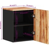 vidaXL Stenska kopalniška omarica 38x33x48 cm trden akacijev les | Shoptok.si