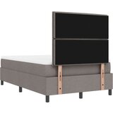  Krevet na podnici s madracem i klupom taupe 120x200 cm tkanina | shoptok.hr