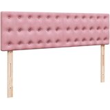  Otomanski krevet s madracem&LED ružičasti 140x190 cm baršunasti | Eponuda.com
