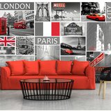  Tapeta - London Paris Berlin New York 100x70 Cijene