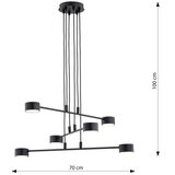  Visilica na sajli MODUS 6xGX53/10W/230V crna | Eponuda.com