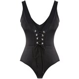 Trendyol Swimsuit - Black - Plain Cene'.'