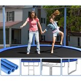  Vanjski trampolin Ø 244 cm za djecu i odrasle, crni + plavi | shoptok.hr