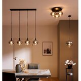 Globo 15548-6D - Crni plafonski luster MAXY, 6xE27/40W/230V, prečnik 65 cm | Eponuda.com