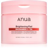 Anua Niacinamide 5% + TXA Brightening Pad blazinice natopljene tonerom za sjaj i hidrataciju 60 kom | shoptok.hr