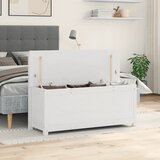  Klupa bijela 110 x 41 x 76,5 cm od masivne borovine | shoptok.hr