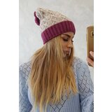 Kesi Cap with fleece Bibiana K264 black + beige | shoptok.hr