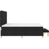 Box spring krevet s madracem Crna 180 x 200 cm tkanina | shoptok.hr