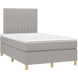  s oprugama i madracem svjetlosivi 120x190 cm od tkanine | shoptok.hr