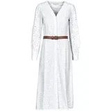PALM EYELET KATE DRESS Bijela