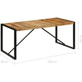  Blagovaonski Stol Masivno Grubo Obrađeno Drvo Manga 180 cm | shoptok.hr