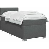  Boxspring krevet s madracem Tamnosiva 90 x 190cm Tkanina | shoptok.hr
