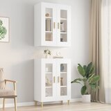 Maison Chic Viseča Stenska omarica - Zidna omarica bela 69,5x34x90 cm iu400, (22062984) | Shoptok.si