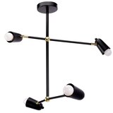 Toolight Stropni luster APP1708-4CP BLACK + GOLD Cijene