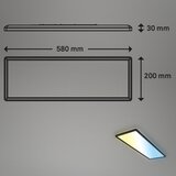 BRILO LED prigušiva stropna svetiljka SLIM LED/23W/230V + daljinski upravljač | Eponuda.com