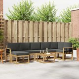  Set vanjskih sofa 8 kom. Bijela i antracit Poliester | shoptok.hr