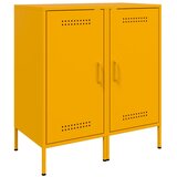 Maison Chic Komoda - Predalnik 2 kosa gorčično rumena 36x39x79 cm hladno valjano jeklo, (21720240) | Shoptok.si