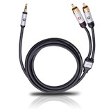 Oehlbach 60006 avdio kabel 5 m 3.5mm 2 x RCA Črna Cene